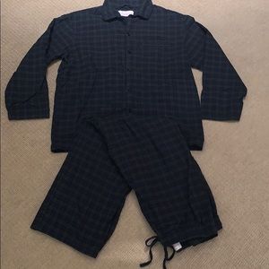 Flannel pajama set (top and bottom)